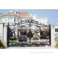 arc top luxury wrought iron double swing villa main gate